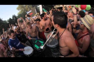 Playing into the crowd at Sziget 2013